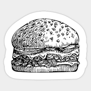 Vector Cheeseburger Sticker